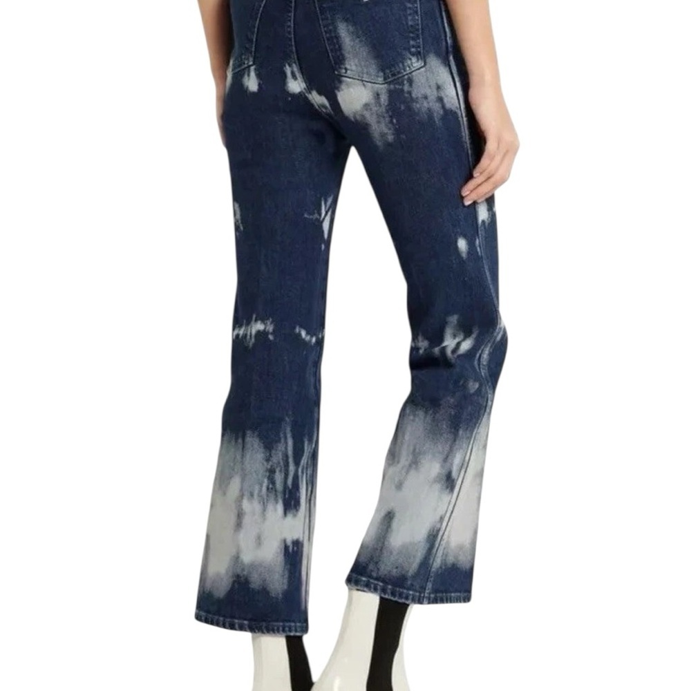 Stella McCartney Tie Dye High Rise Kick Flare Jeans Women's - Picture 10 of 16